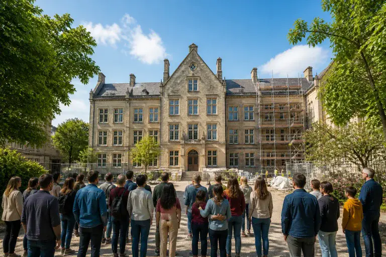 Ecole en reconstruction communaute solidaire