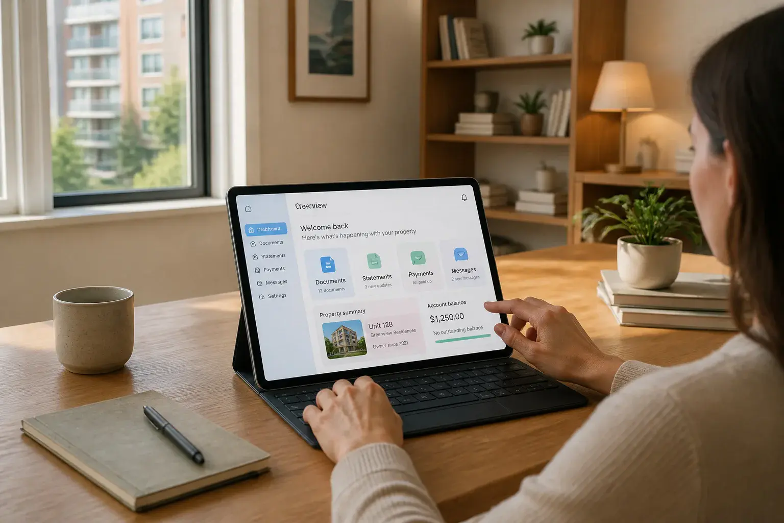 Gestion immobiliere simplifiee sur tablette