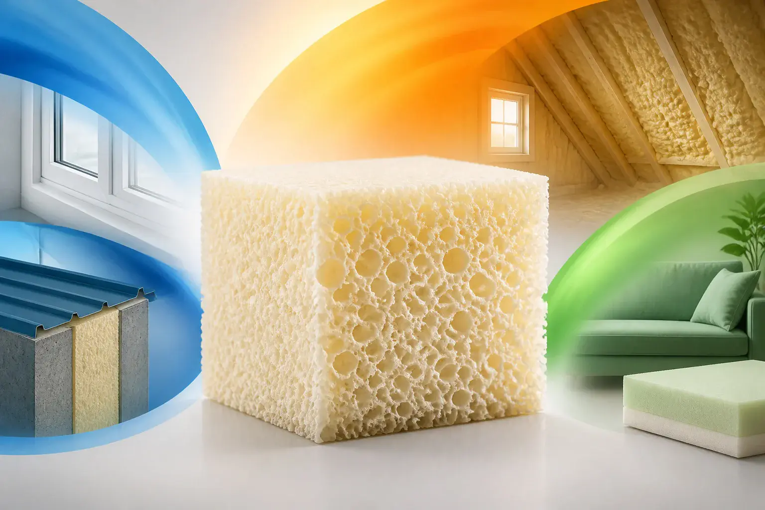 Mousse de polyurethane polyvalence et proprietes