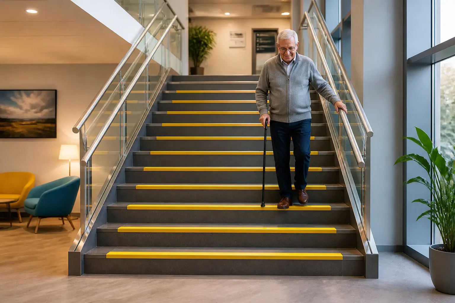 Escaliers modernes et securises pour tous