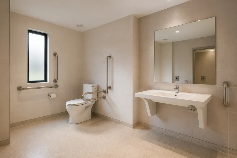 Toilettes publiques accessibles et modernes