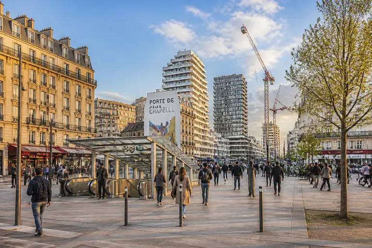 Porte de la chapelle transformation urbaine