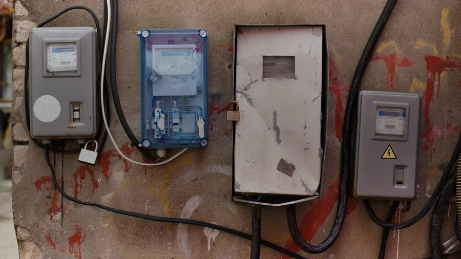 Tableau électrique d'un logement avec disjoncteurs